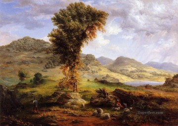 tonalism tonalist Painting - The Sun Shower landscape Tonalist George Inness